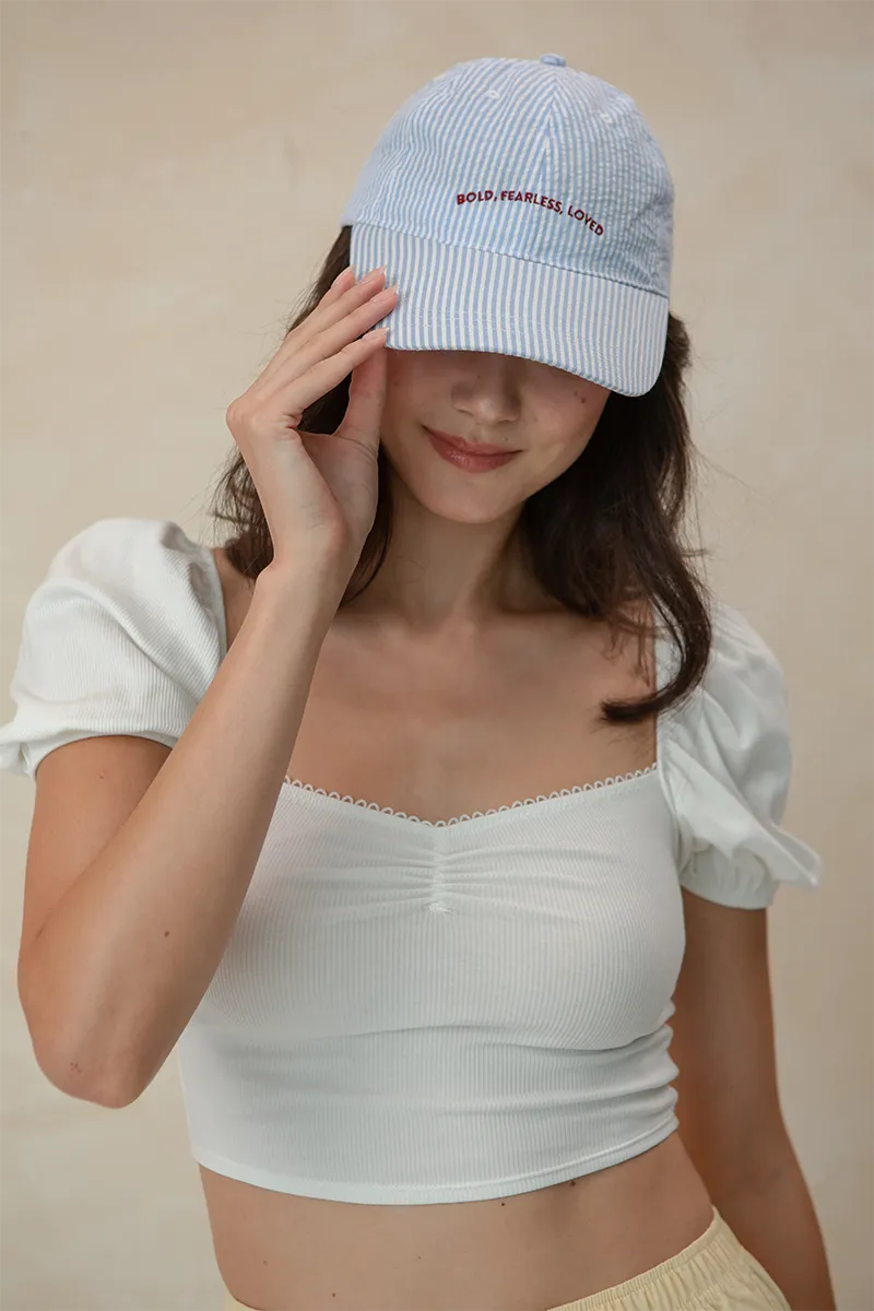 "Bold, Fearless, Loved" Bow Cap
