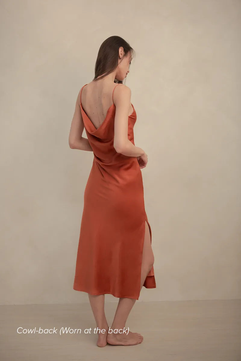 Lucie Brushed Satin Dress