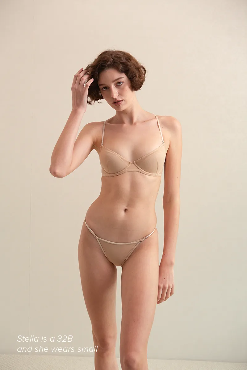 SHEER Padded unWire Bra