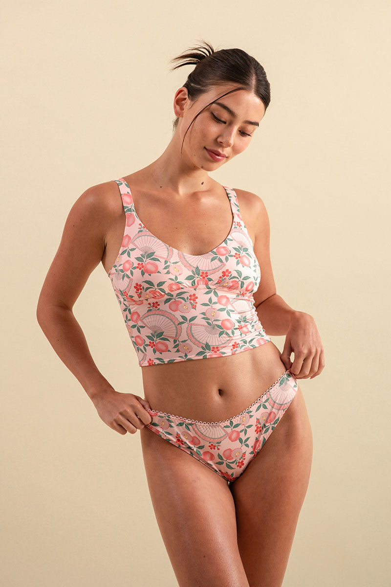 Mia Lucky Girl Padded Crop Top