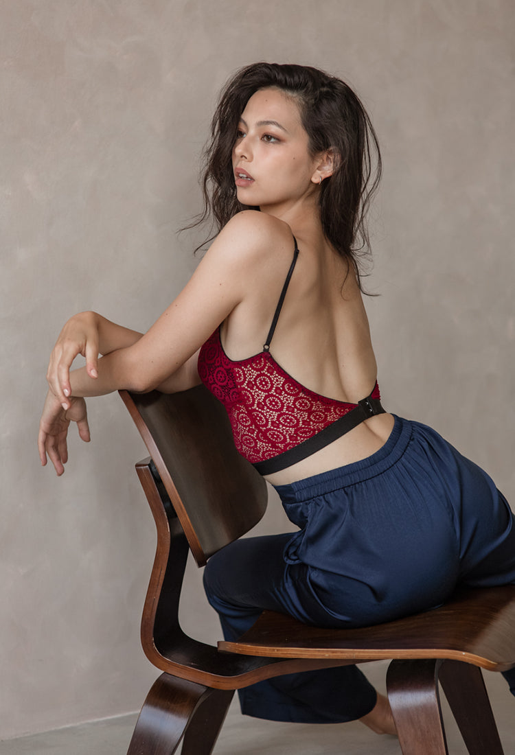 Willow Padded Low-Back Crop Bralette