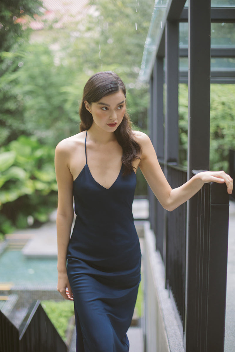 Lucie Brushed Satin Dress